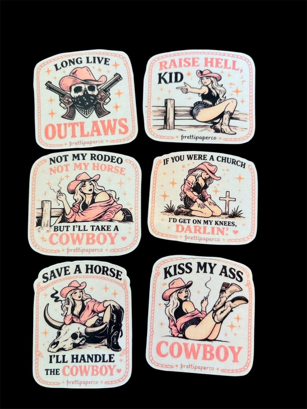 Darlin’ chaos sticker pack (6)