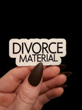 divorce material sticker