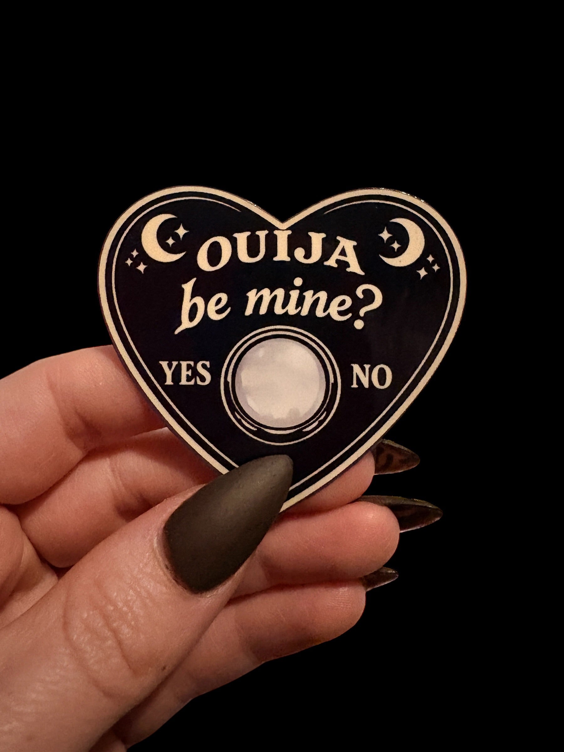 ouija be mine sticker