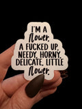 I'm a flower sticker