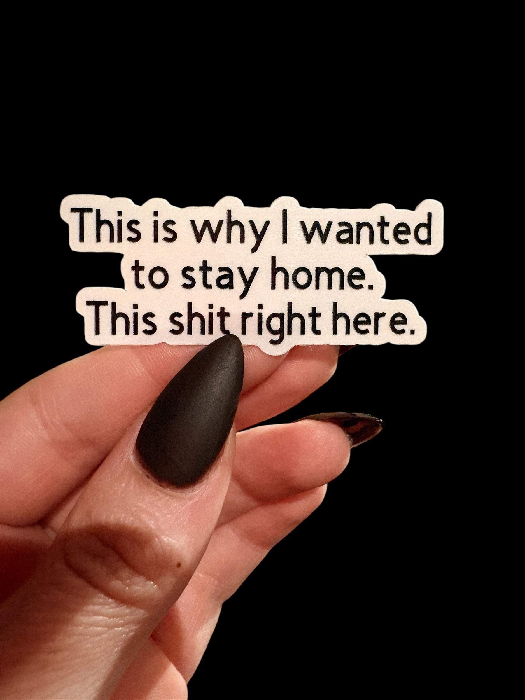 stay home sticker