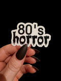 80's horror sticker