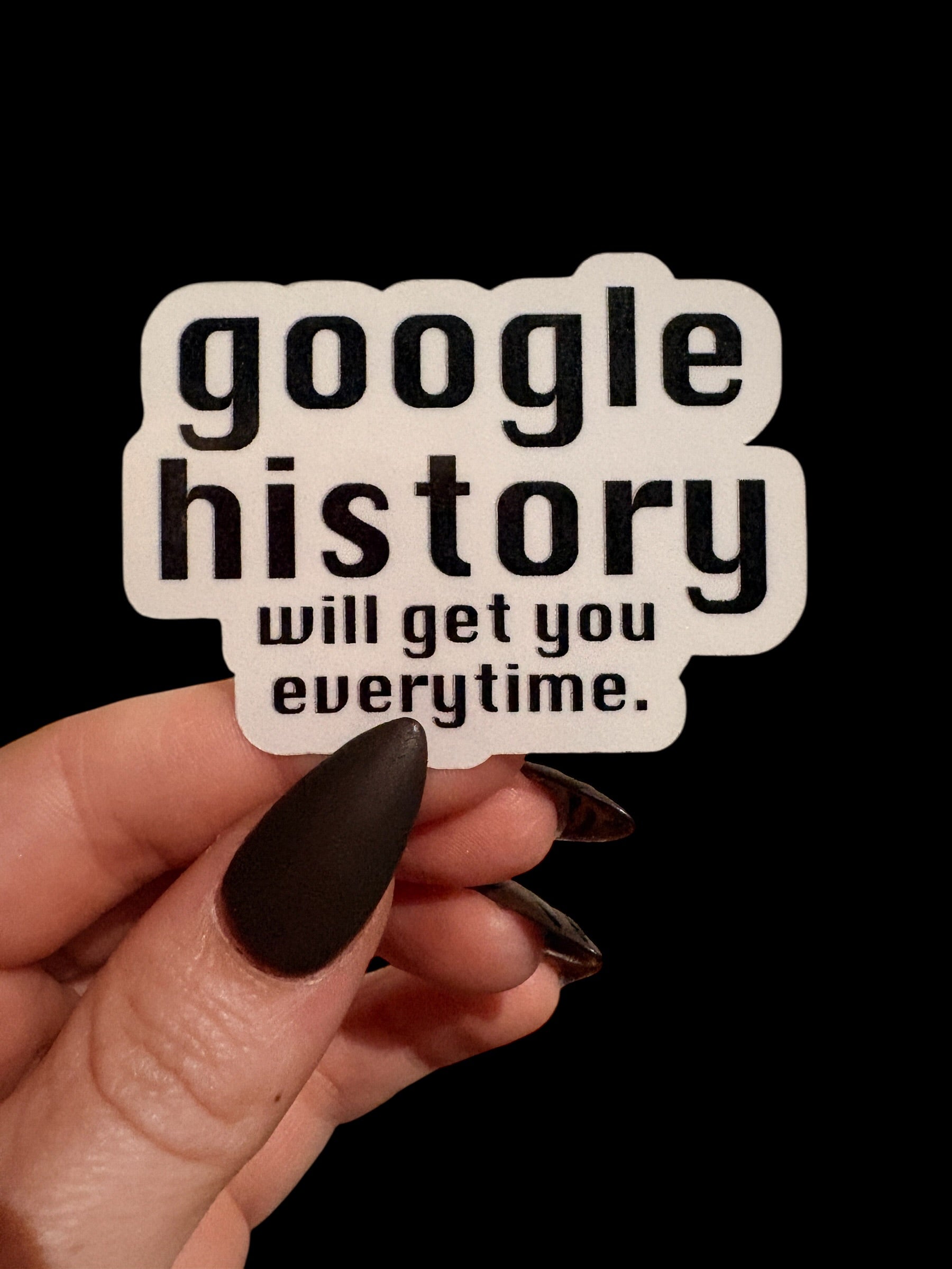 google history true crime sticker