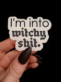 witchy shit sticker