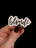 blonde sticker