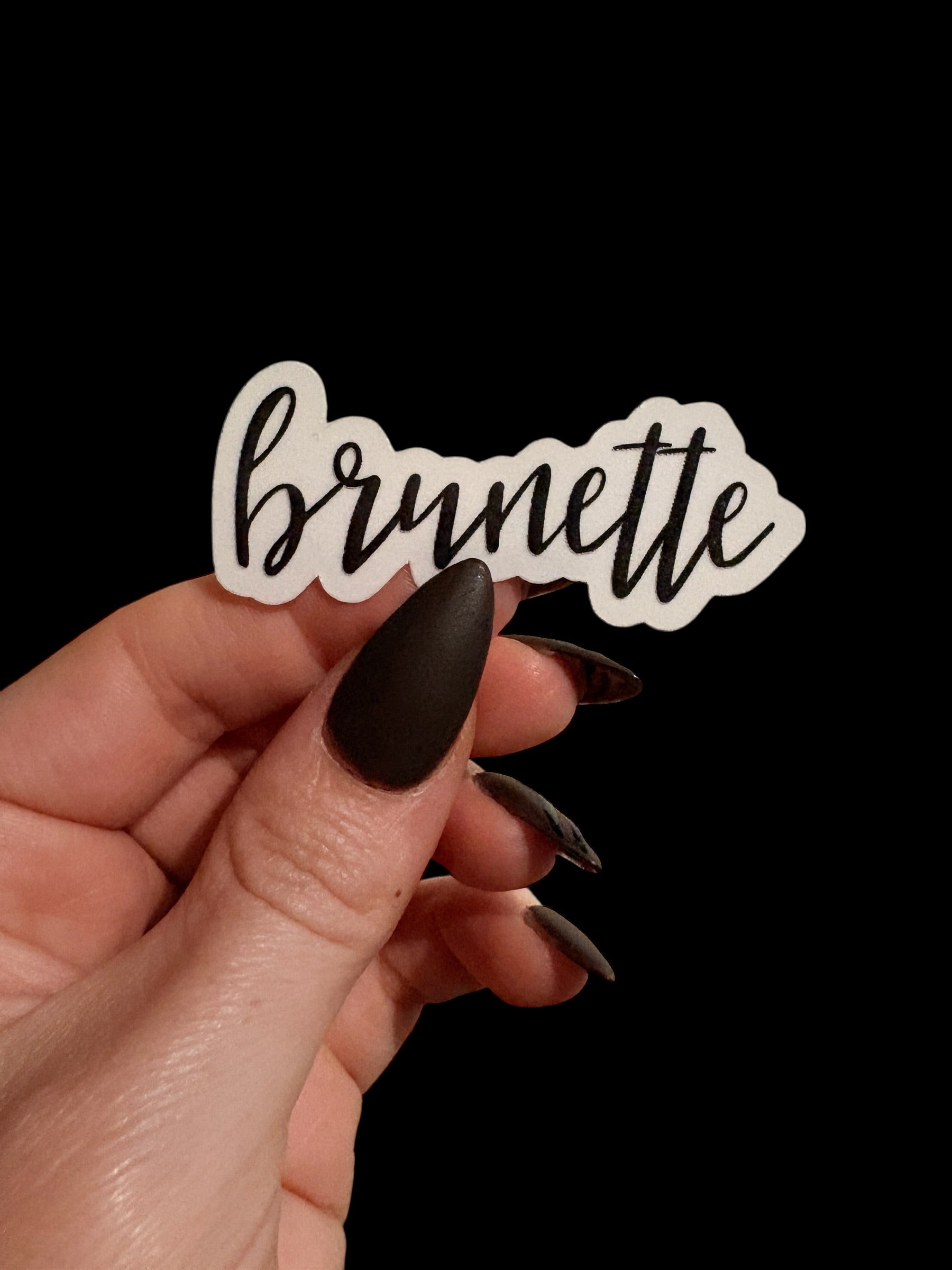 brunette sticker