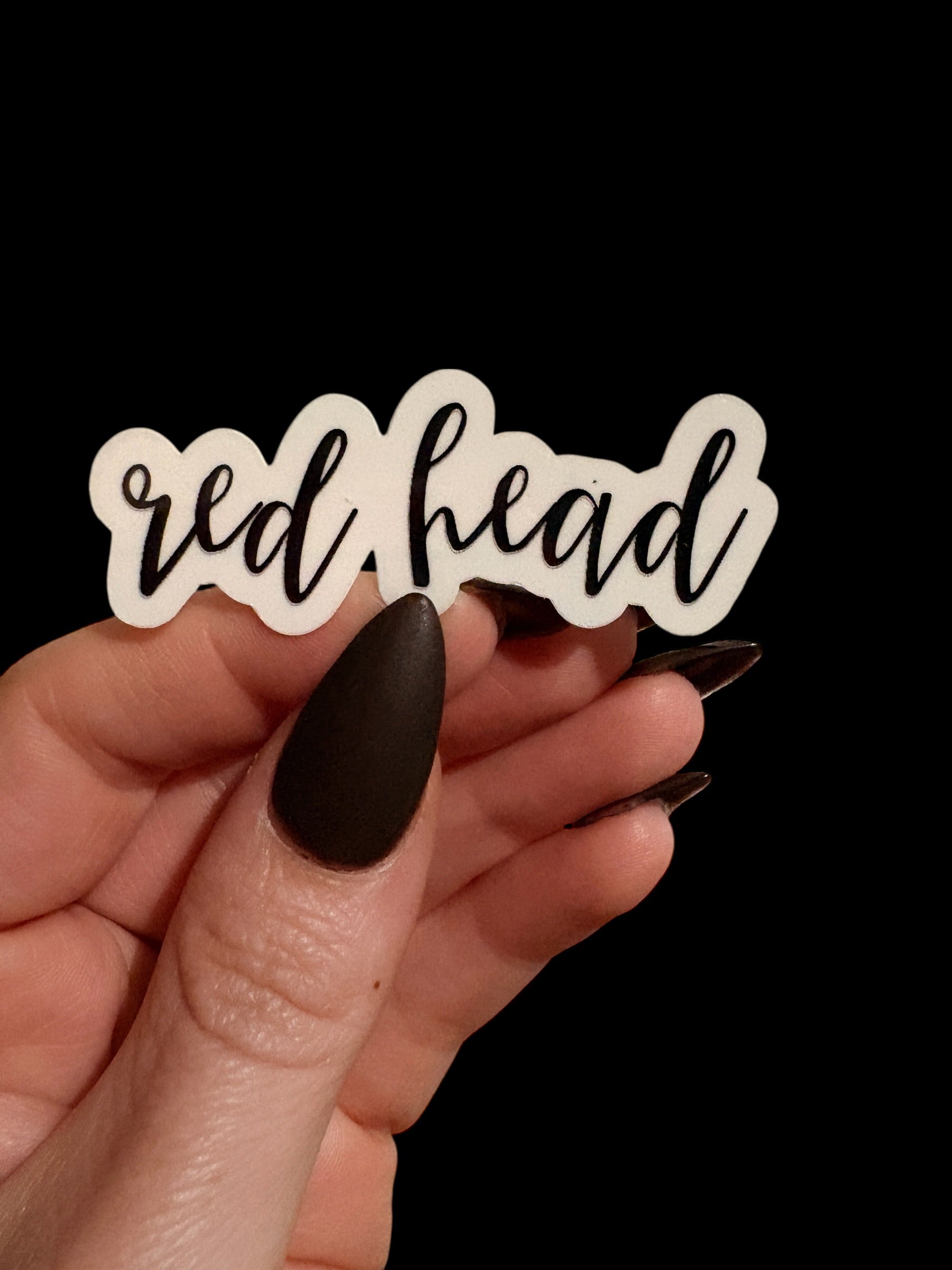 redhead sticker