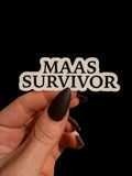 maas survivor book kindle sticker