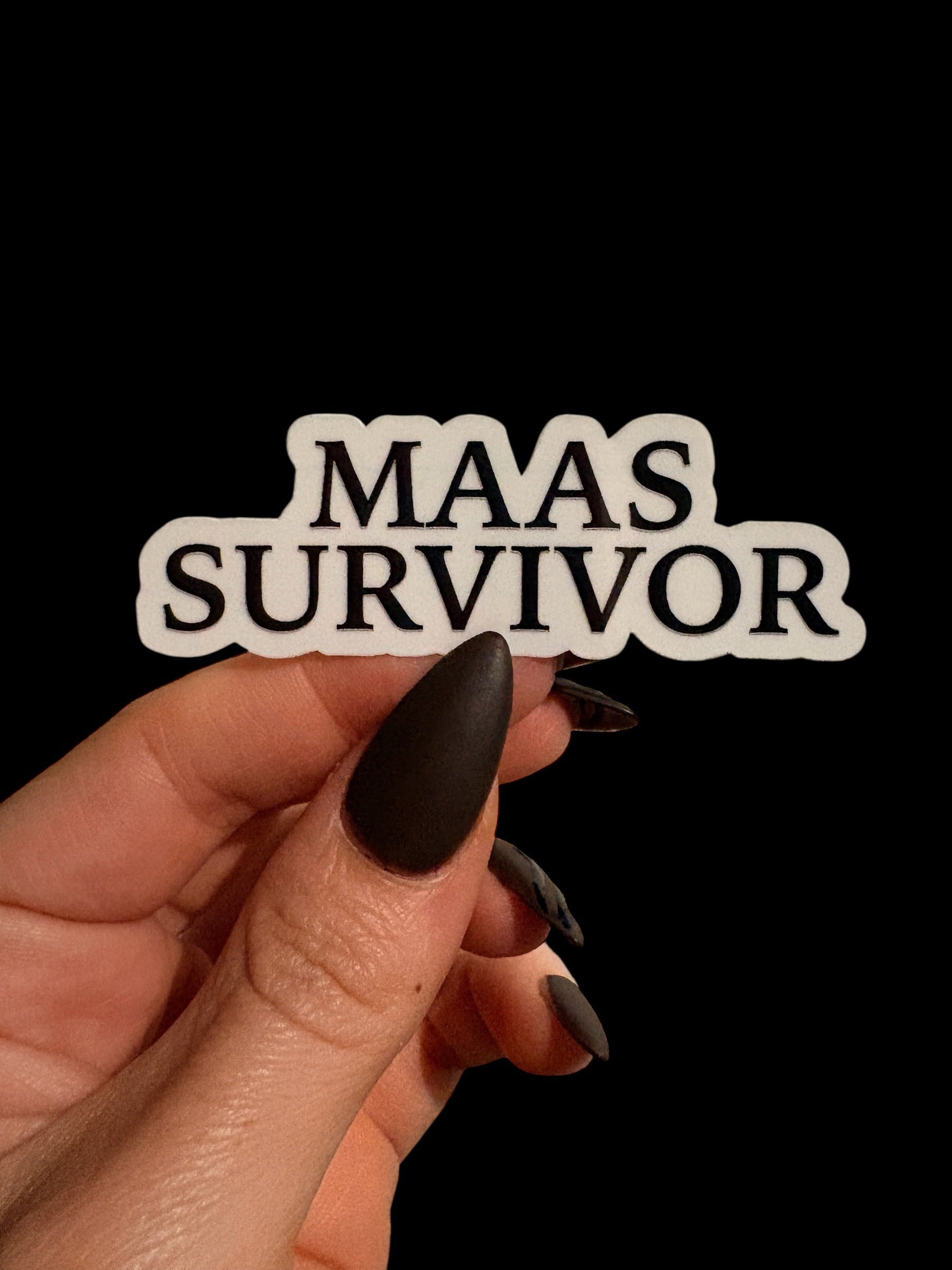 maas survivor book kindle sticker