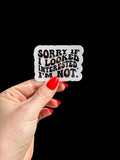 not interested sticker