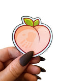 peach sticker