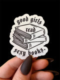 good girls read sexy books sticker