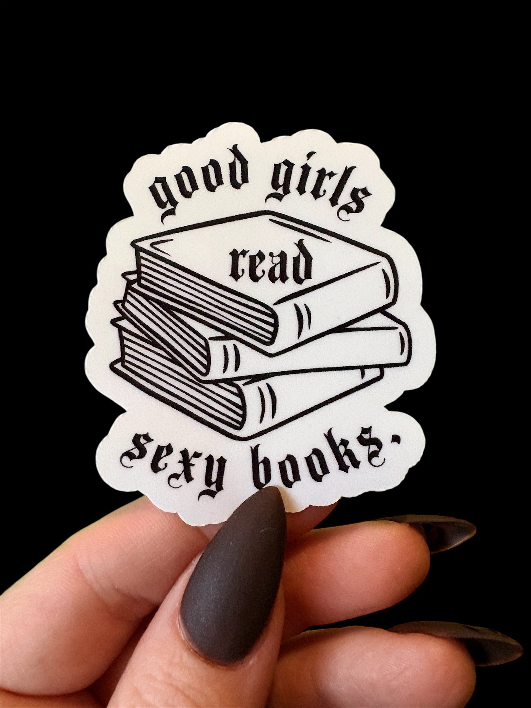 good girls read sexy books sticker