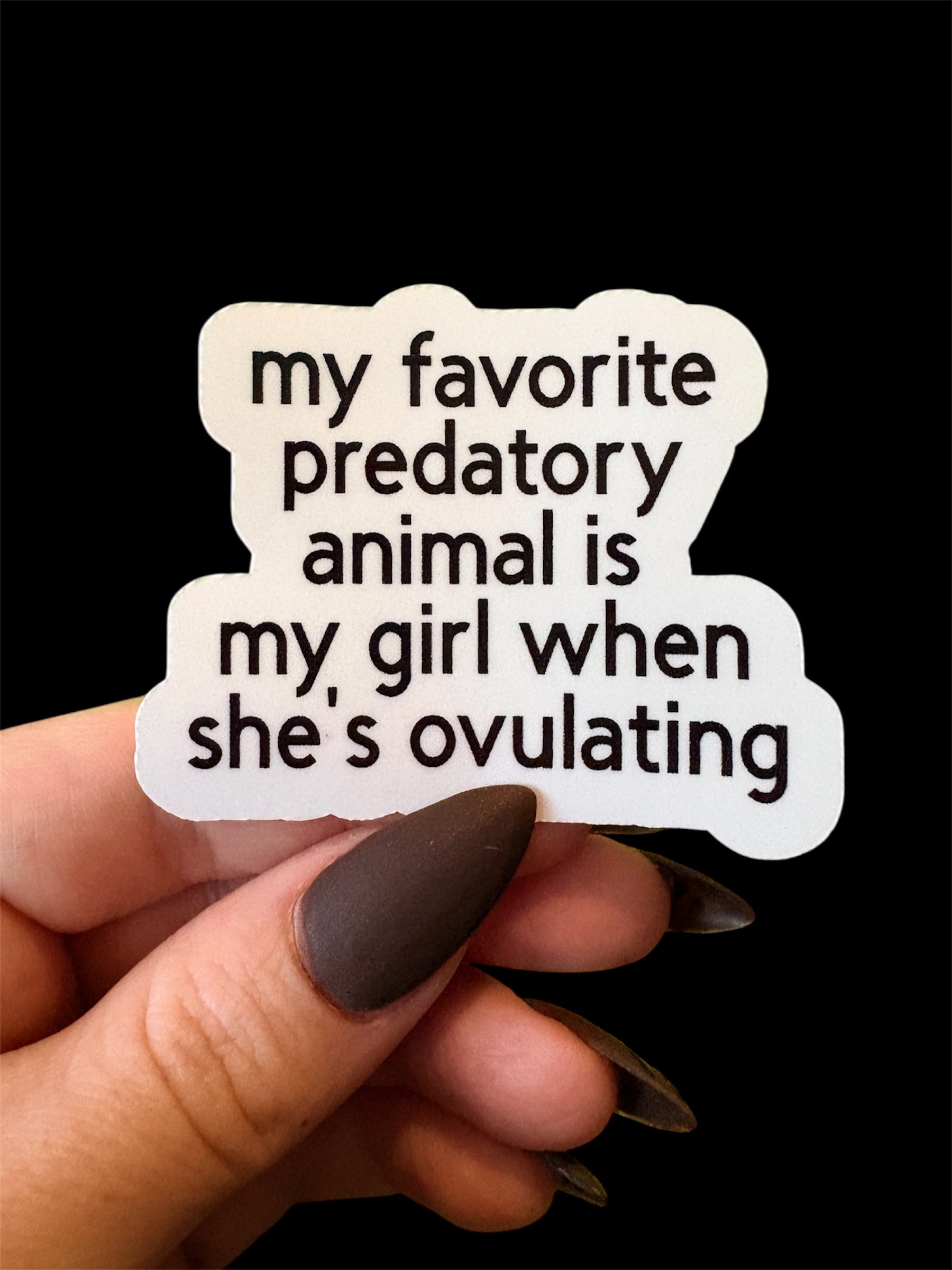 favorite predatory animal sticker