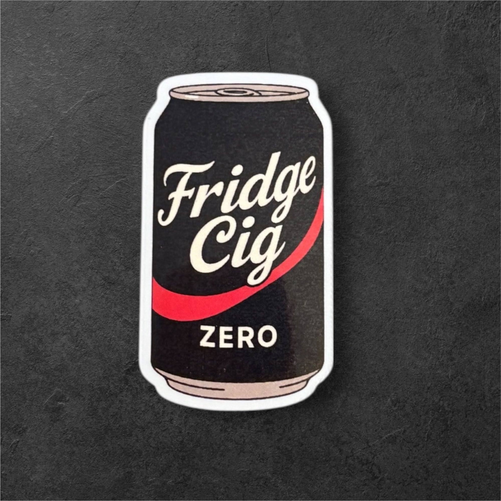 Coke Zero fridge cig sticker