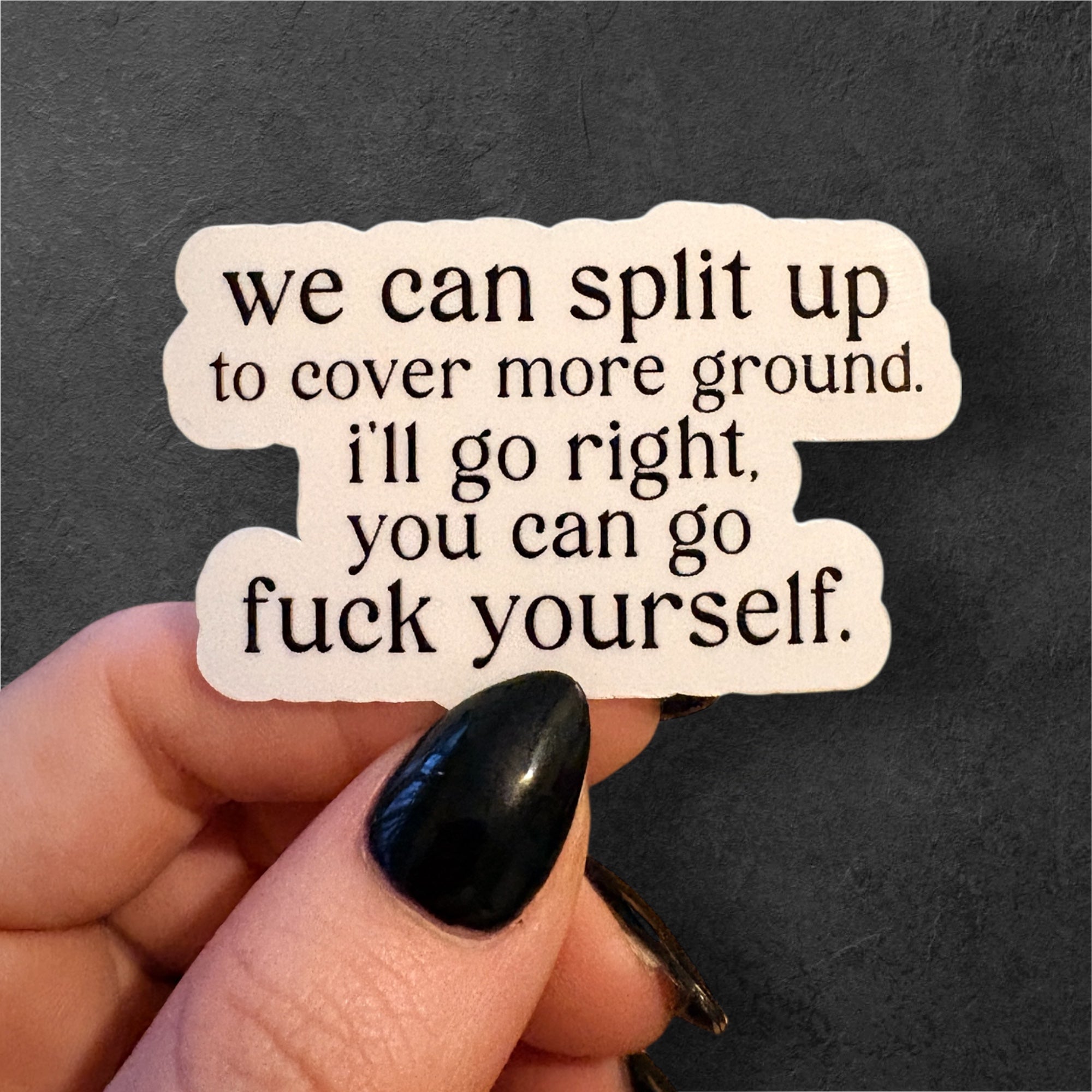 lets split up sticker
