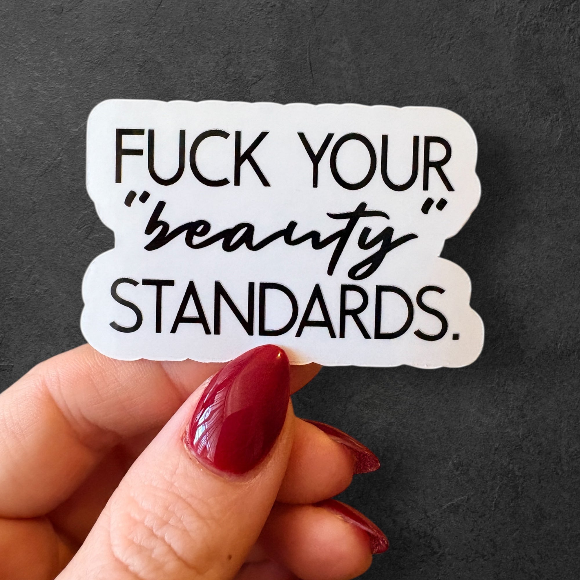 beauty standards sticker