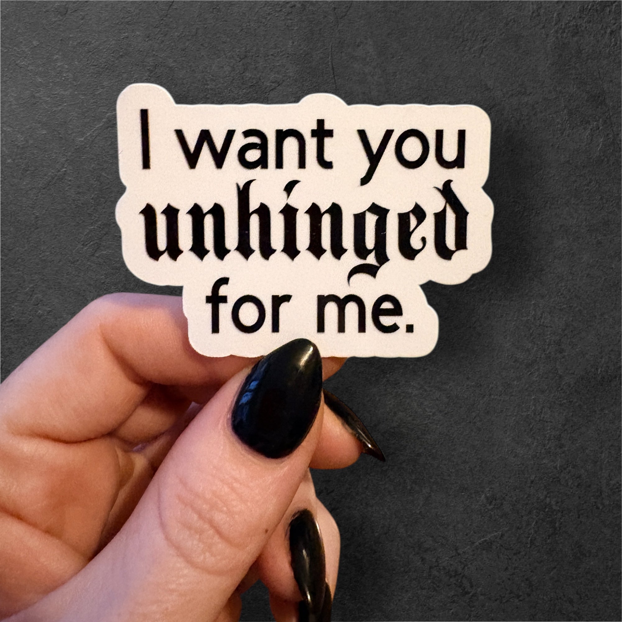unhinged sticker