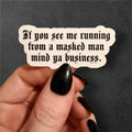 masked man sticker