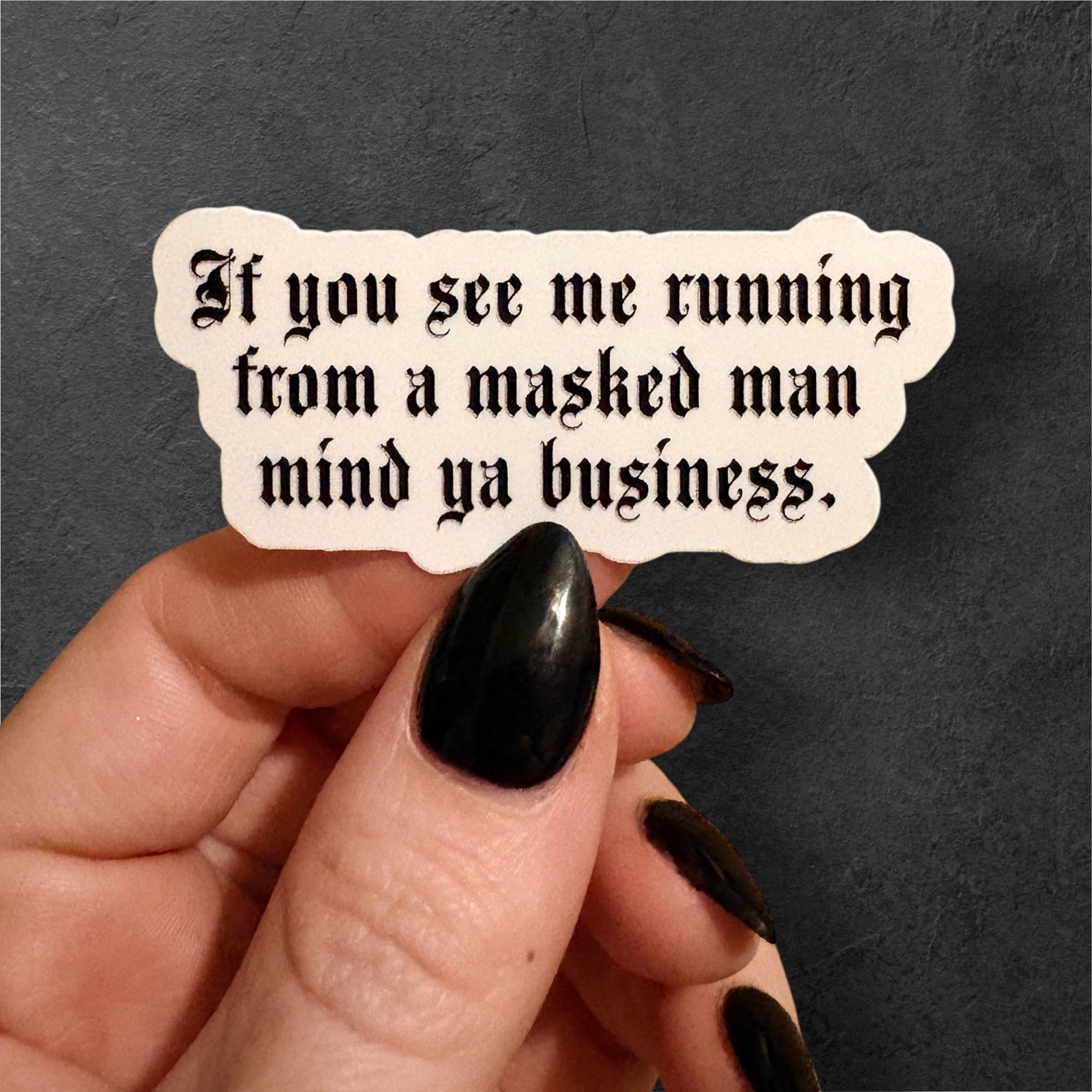 masked man sticker