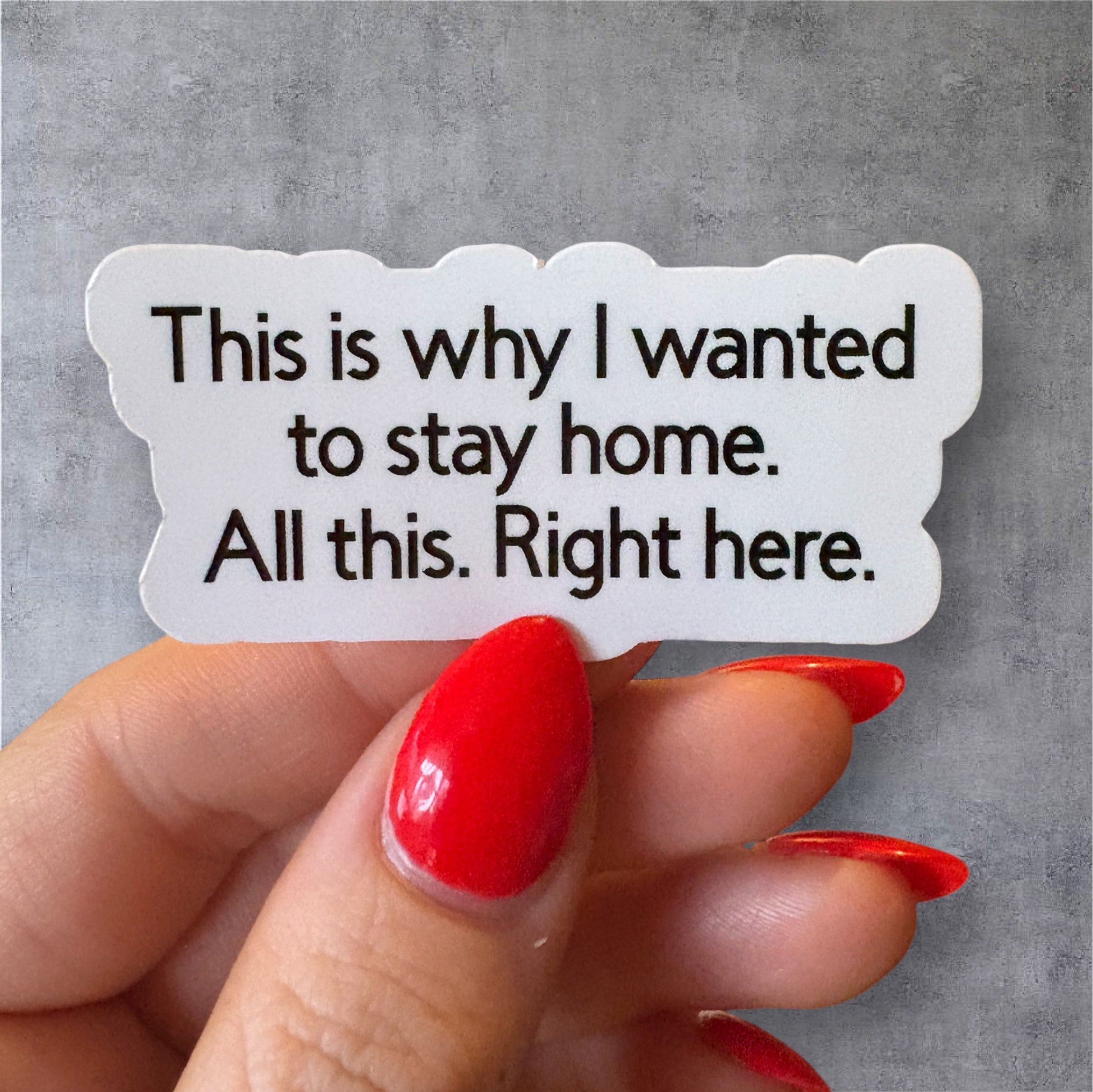 stay home sticker