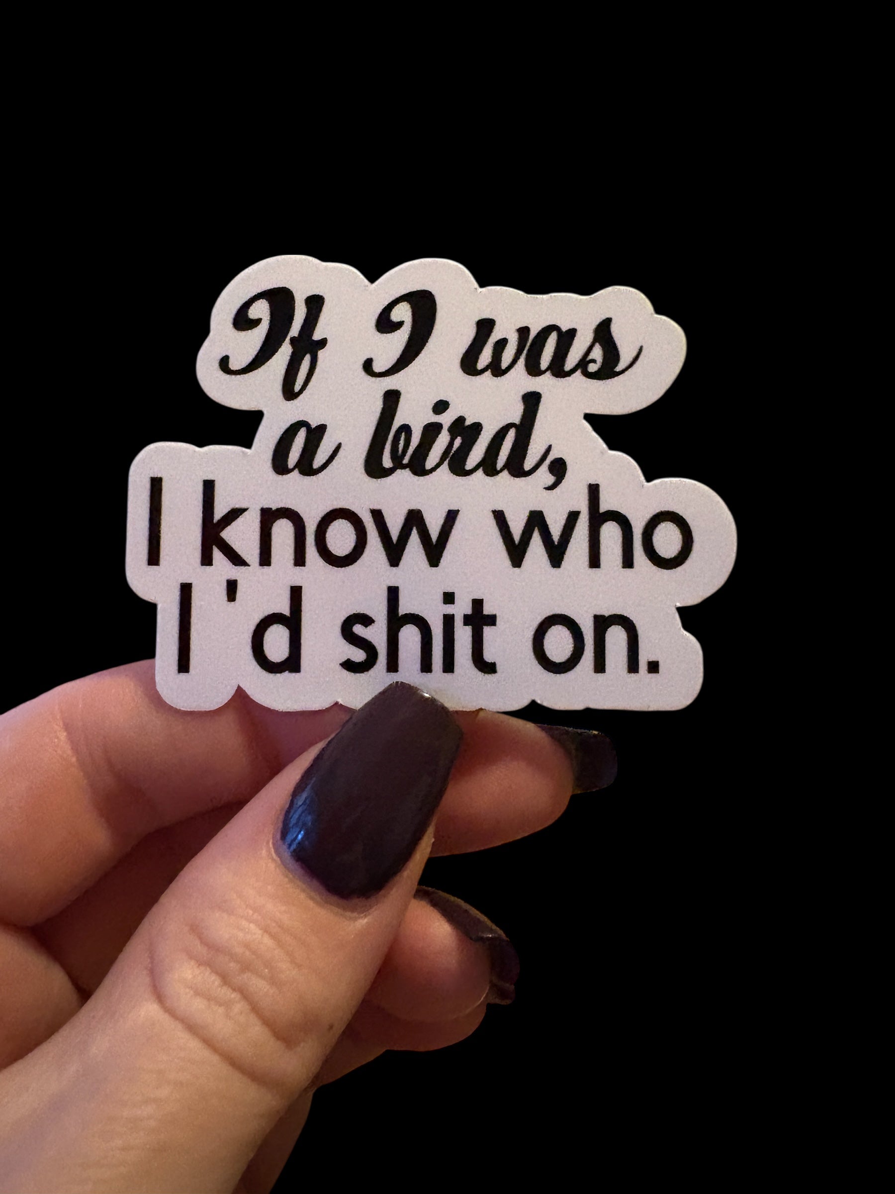 if I was a bird sticker