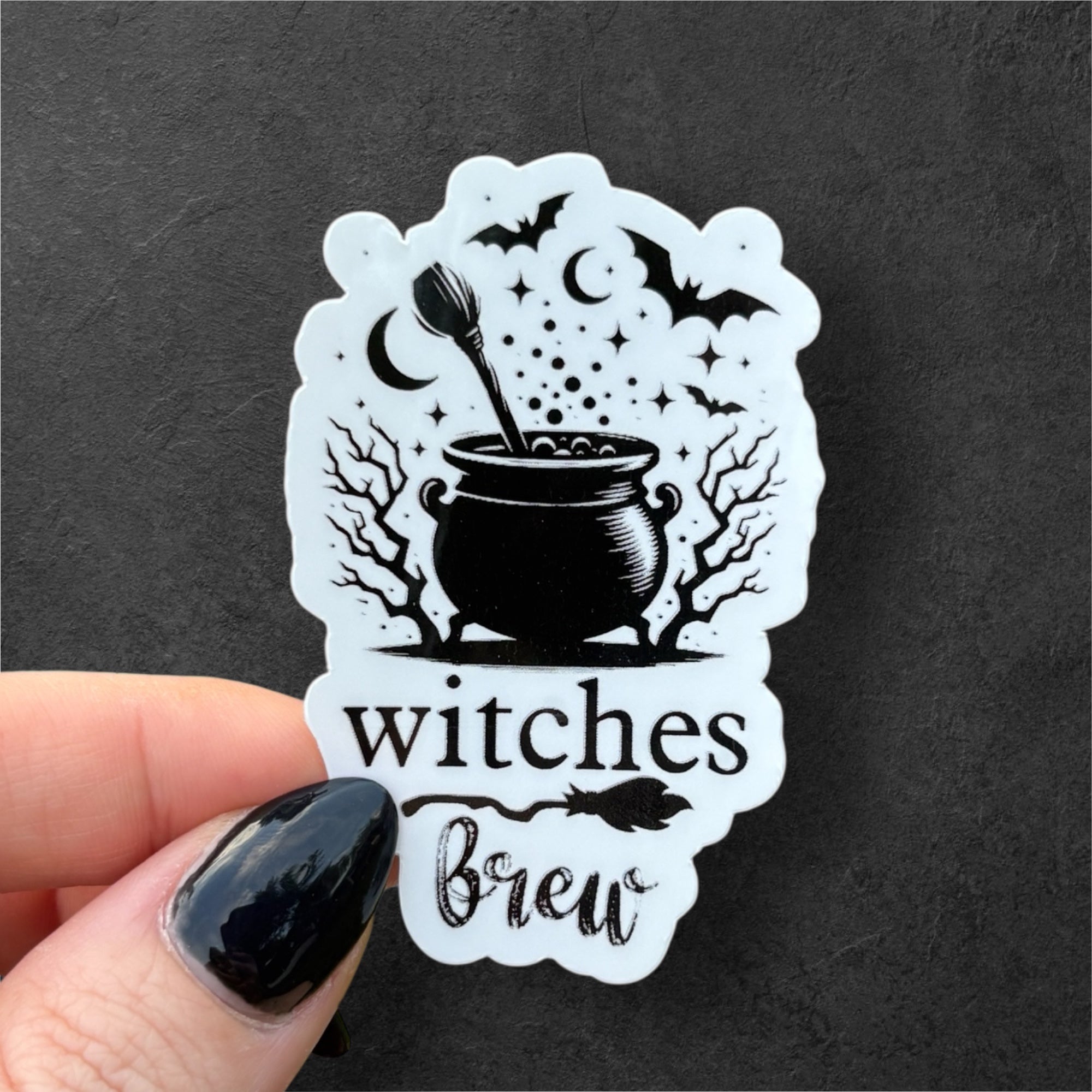 witches brew cauldron sticker