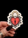 key to my heart sticker