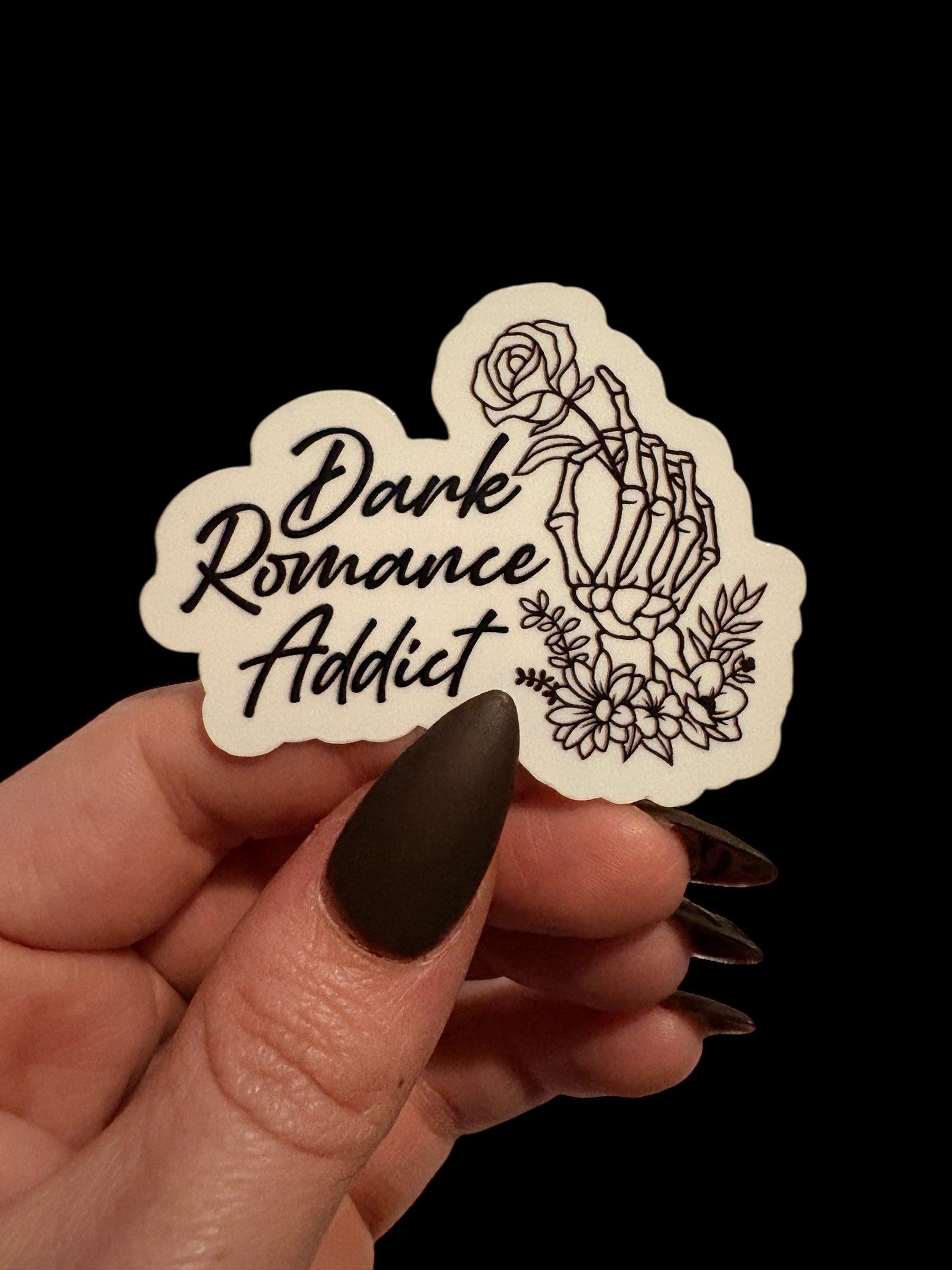 dark romance addict sticker