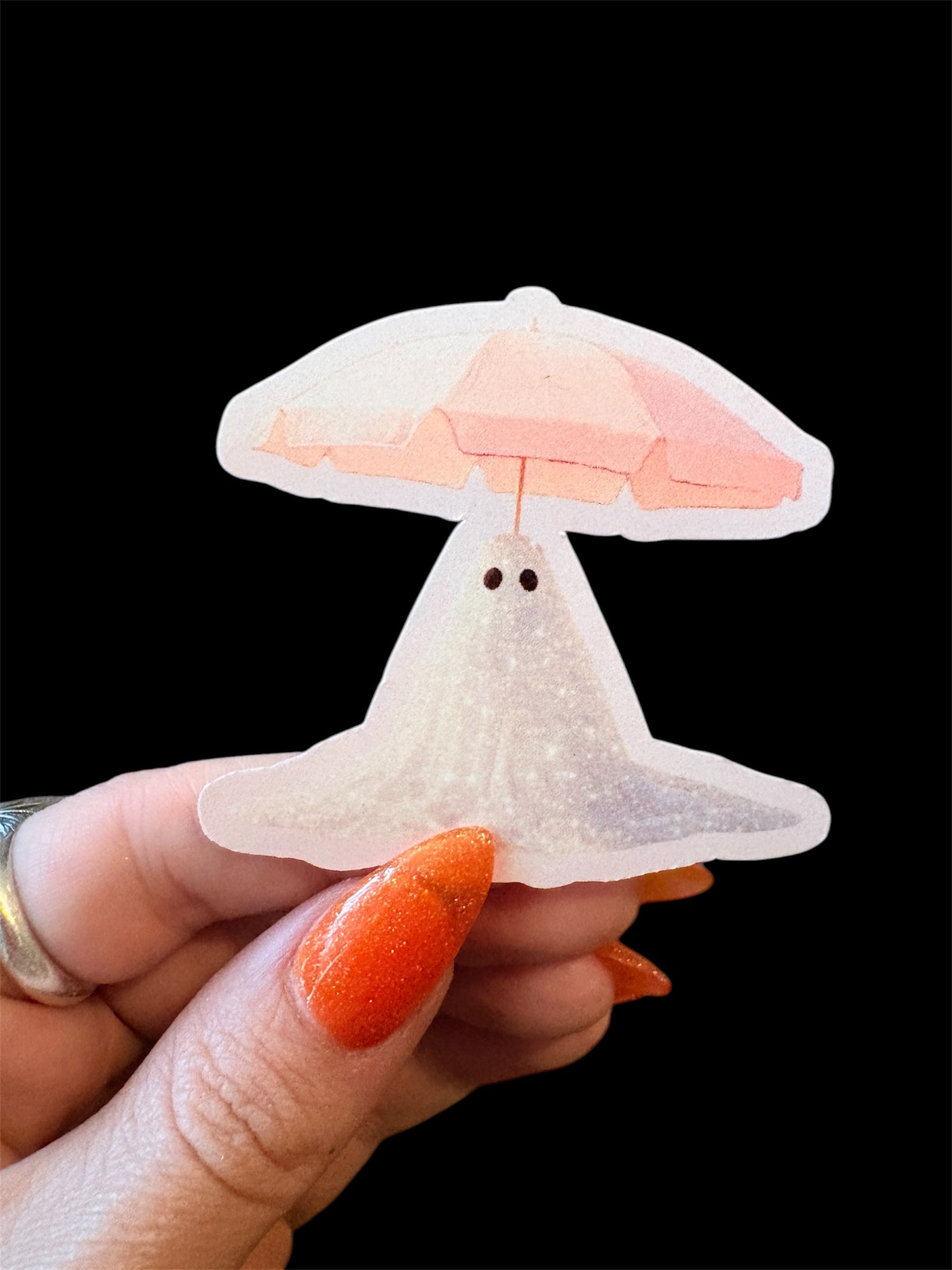 ghost springoween/summerween sticker