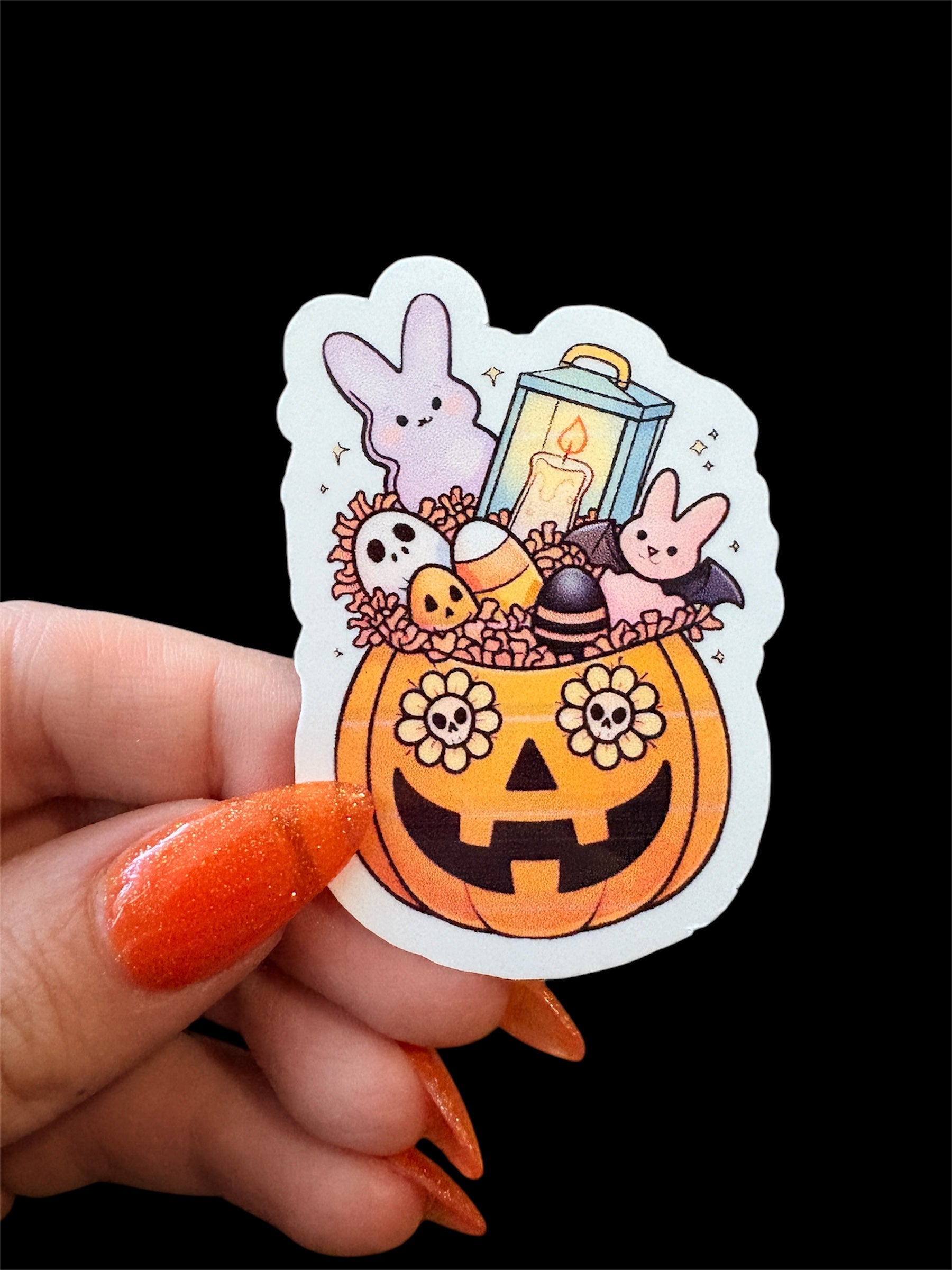jackolantern springoween/summerween sticker