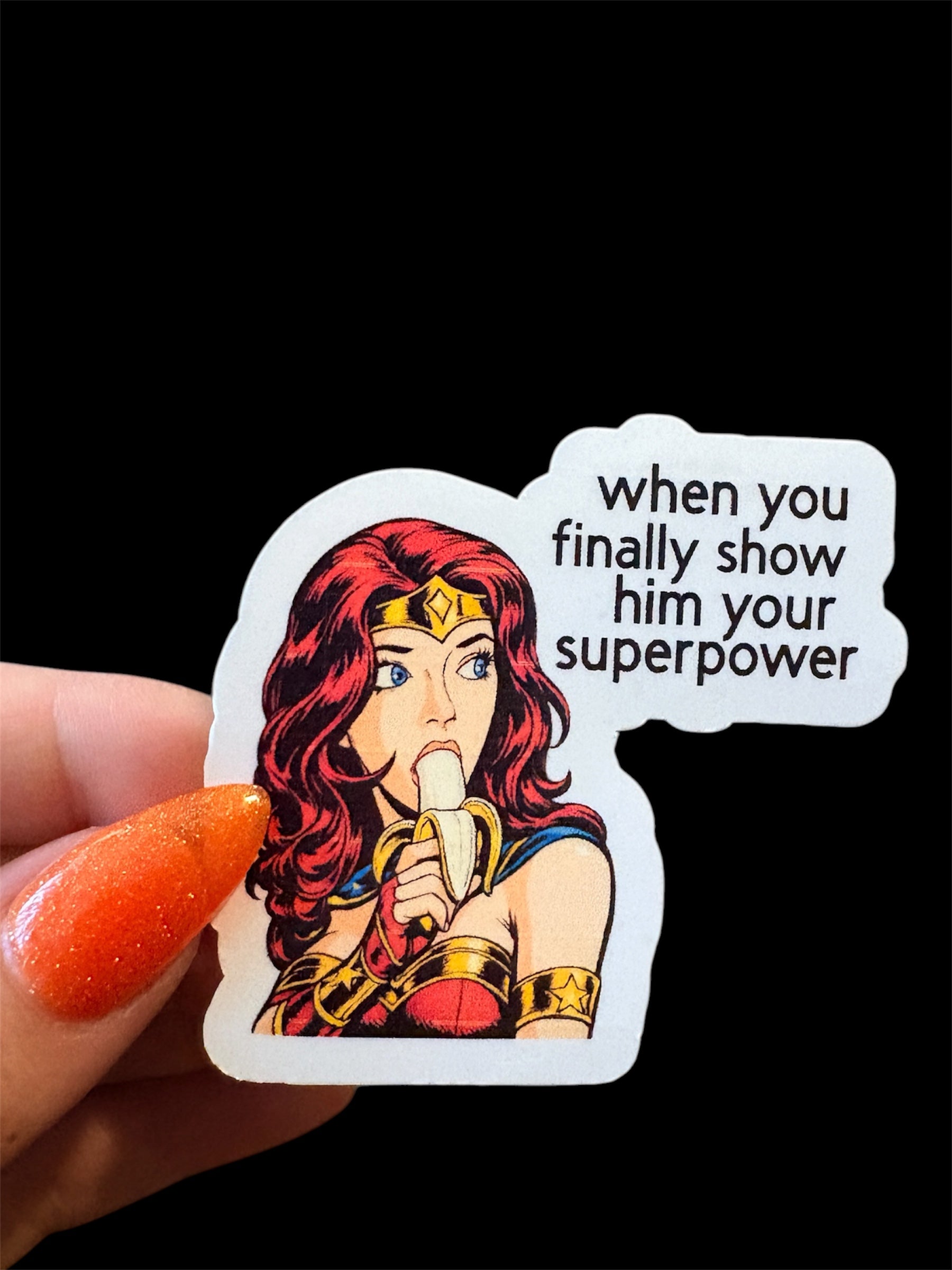 superhero/superpower sticker